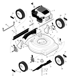 Part Location Diagram of F-99459 Briggs and Stratton Instruction Book